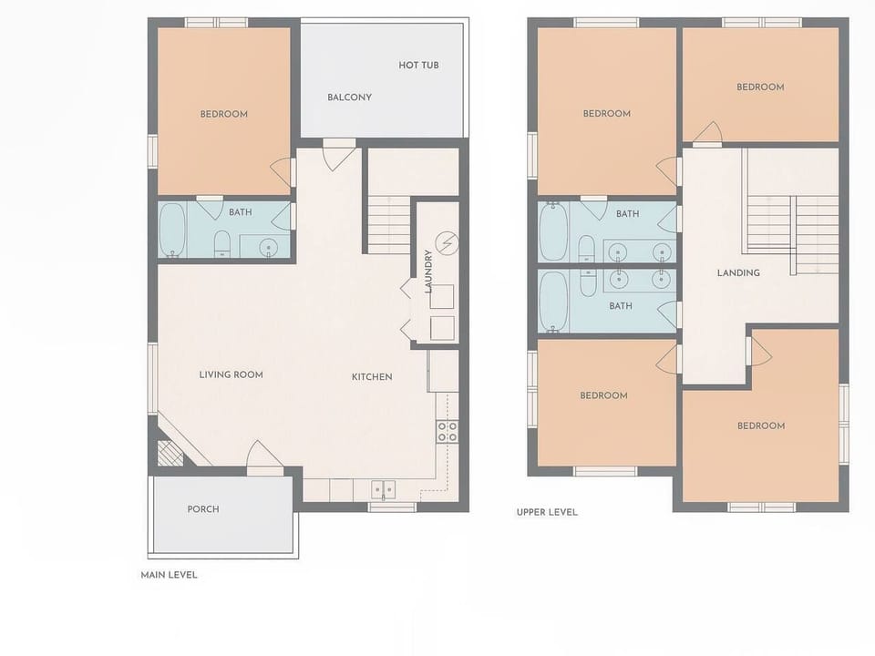 A floor plan helps you visualize the cabin's layout.