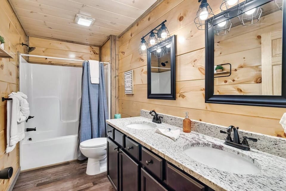 Second full bathroom with tub! Bedrooms 2 & 3 will share this spacious area with a double vanity.