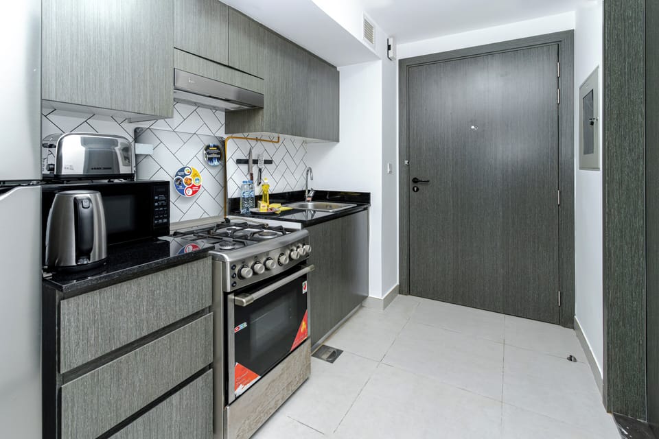 Toaster, microwave oven and electric kettle
