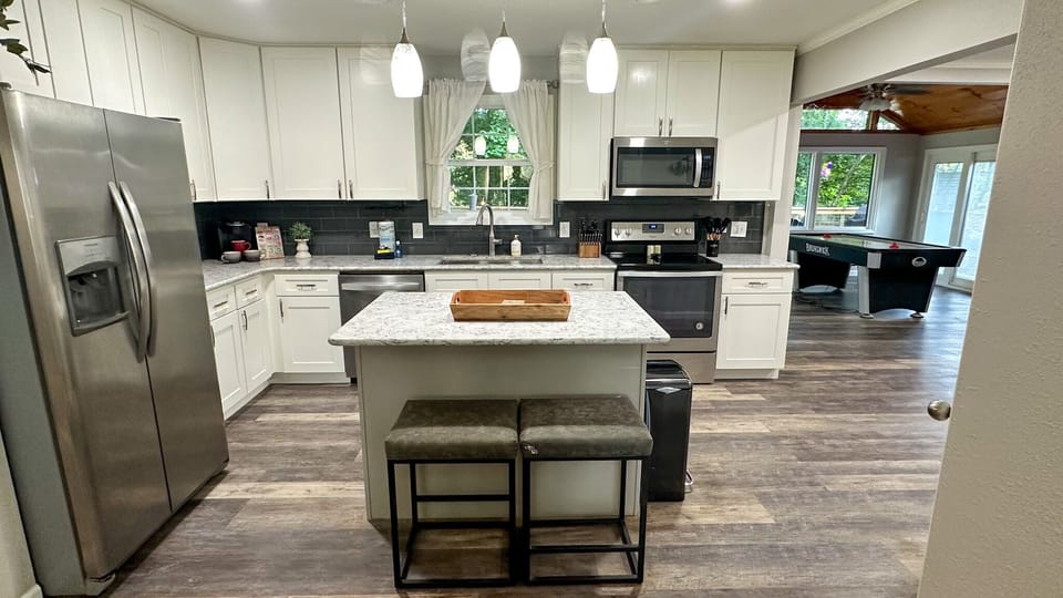 Fully stocked kitchen