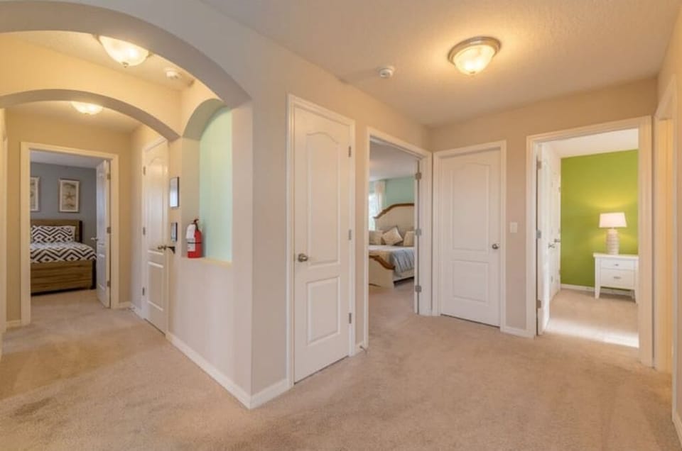 Upstairs Hallway Showing 3 Bedrooms Entries