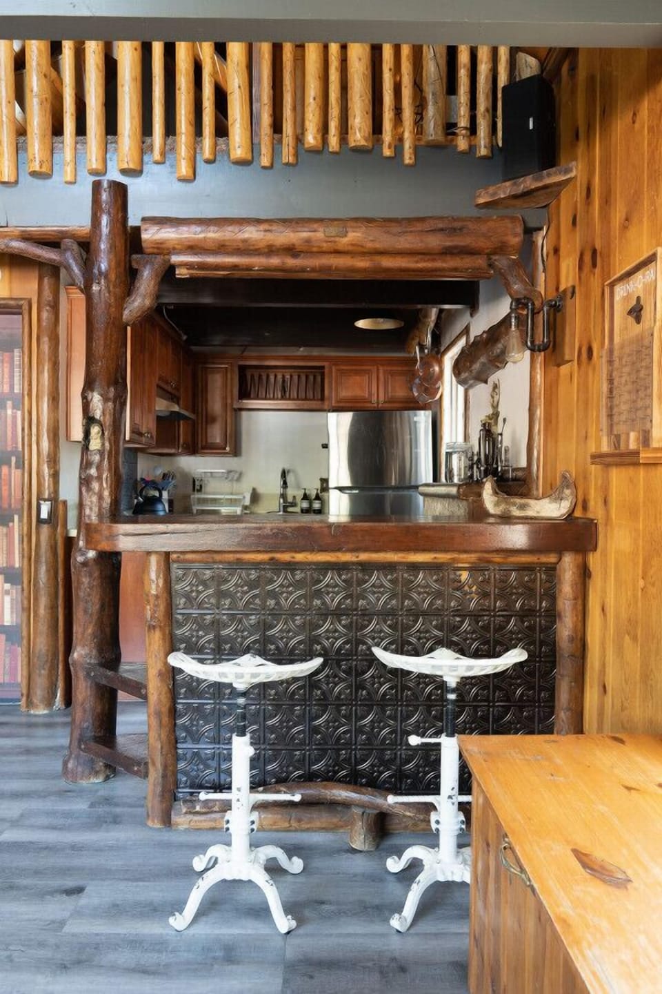 Original bar with modern rustic touches