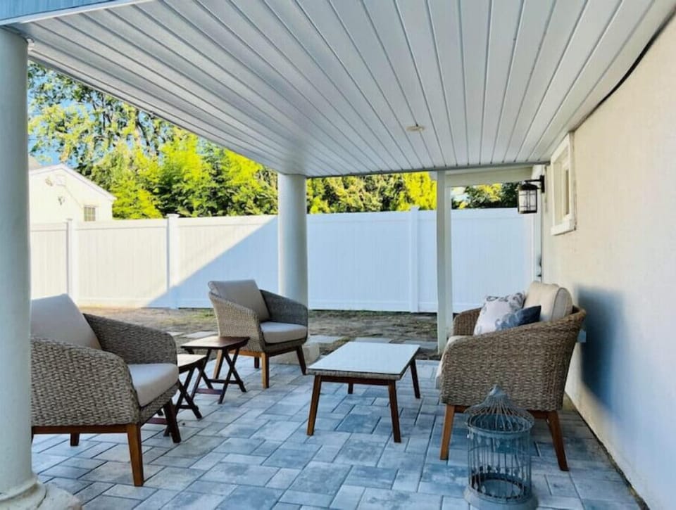 Enjoy the comfort of the outdoor patio.