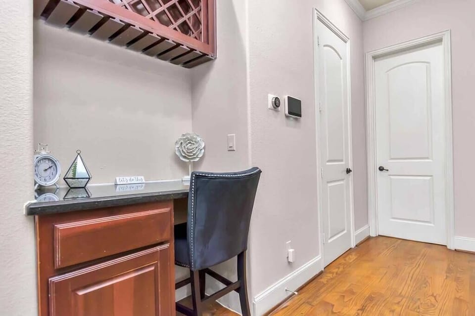 Laptop friendly workspace available for use during your stay. 