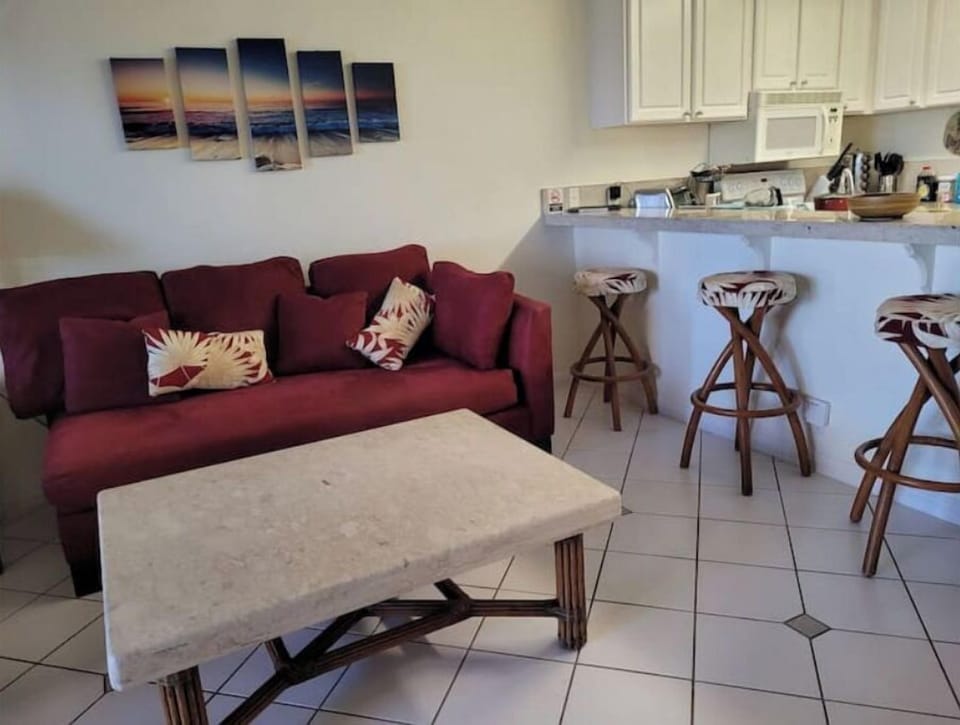 Kitchen nook with couch and table