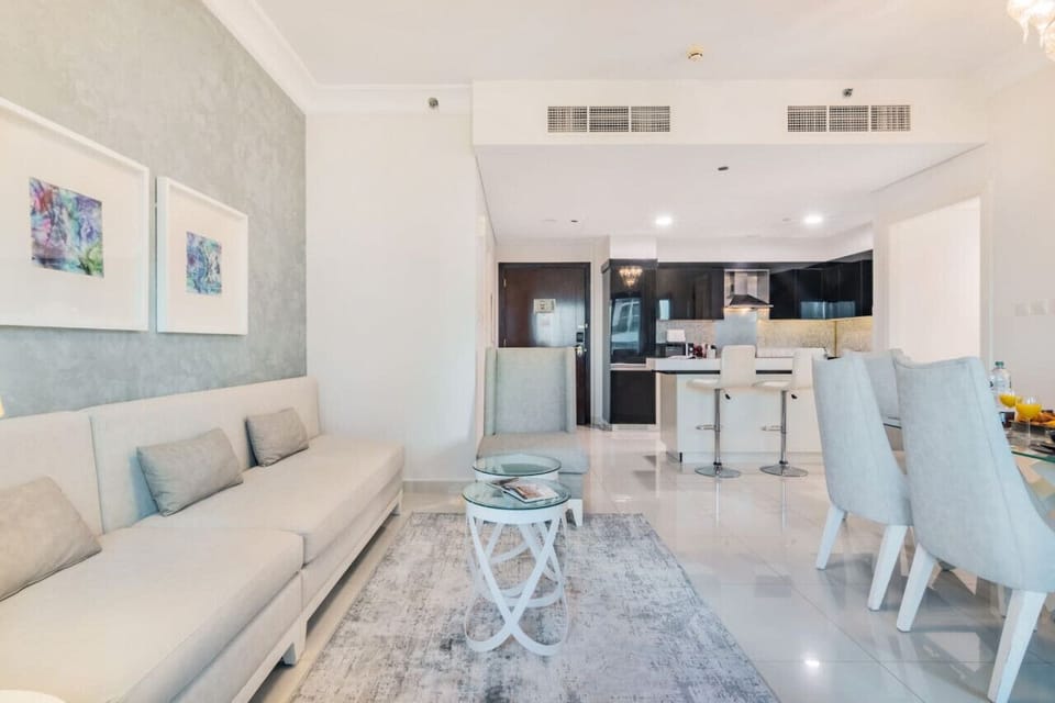 Living Room: Bright, modern space with sleek furniture and an inviting atmosphere for relaxation!