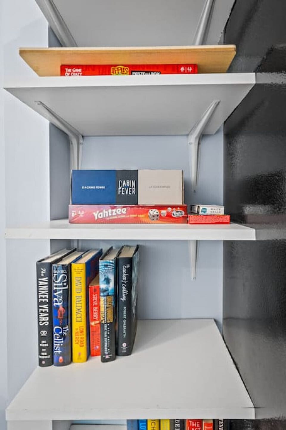 Reading material and games!