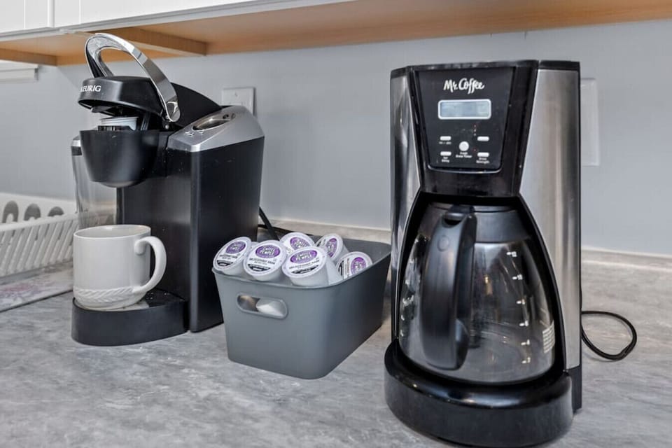 Keurig and drip coffee maker.