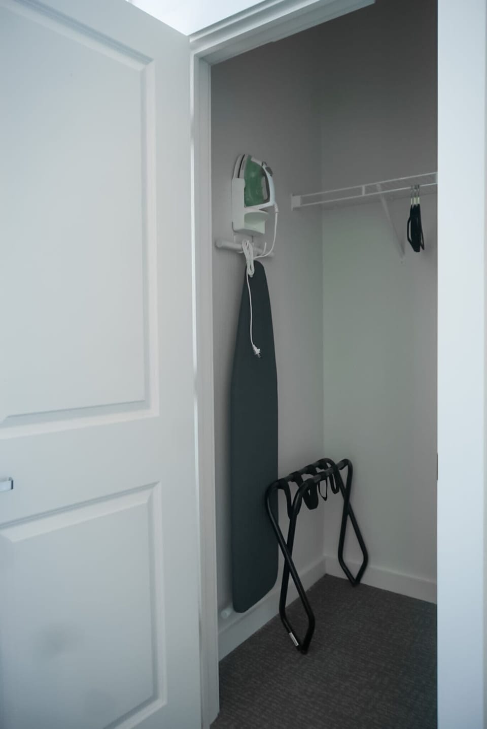 Luggage rack, iron & ironing board