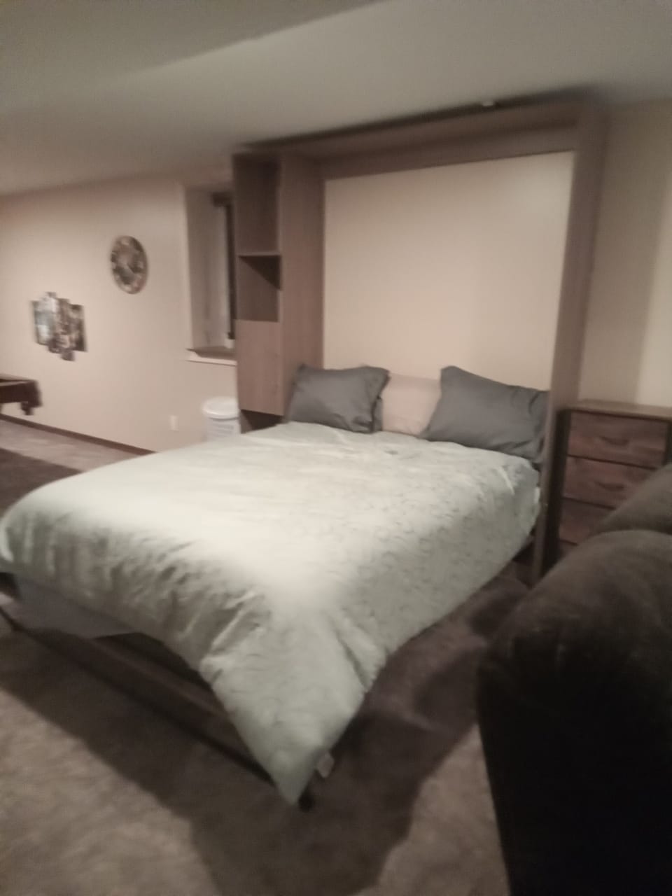 Queen Murphy bed ; $3,000 custom bed