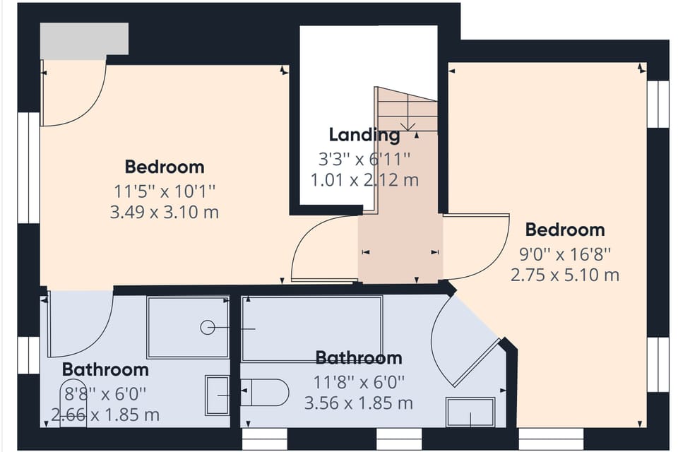 Springbank Cottage floorplan 2