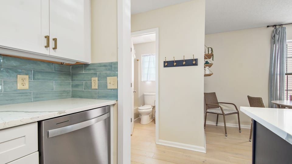 Full bath off kitchen