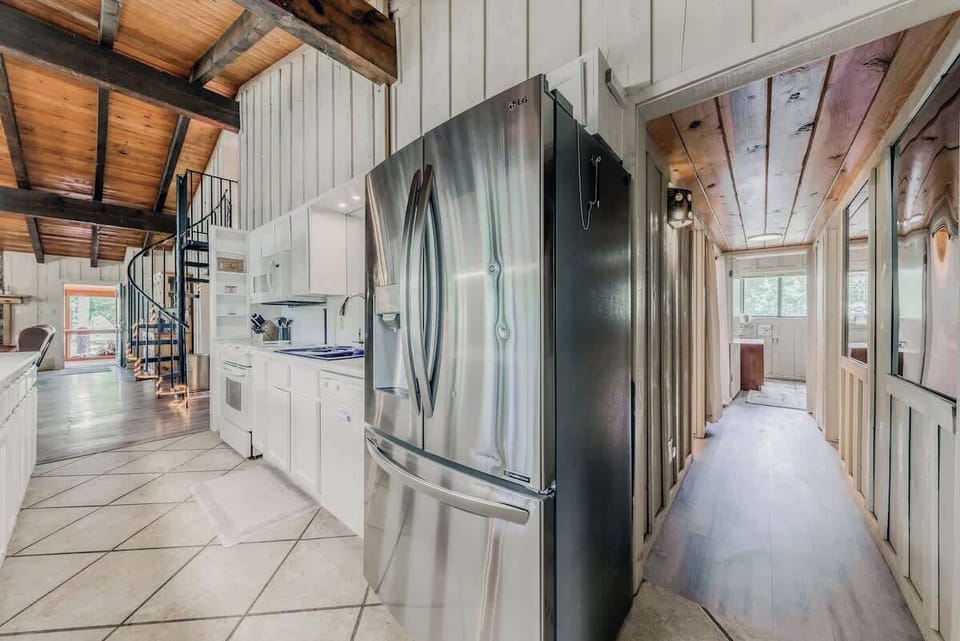 Stainless Steel Fridge and Freezer