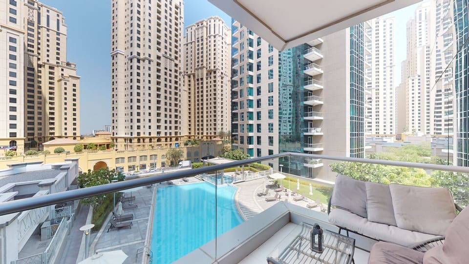 Balcony and Pool View