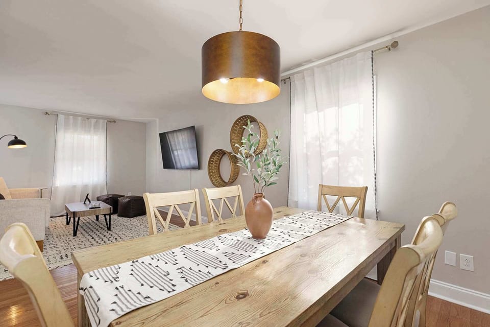Open Dining Room and Living Room