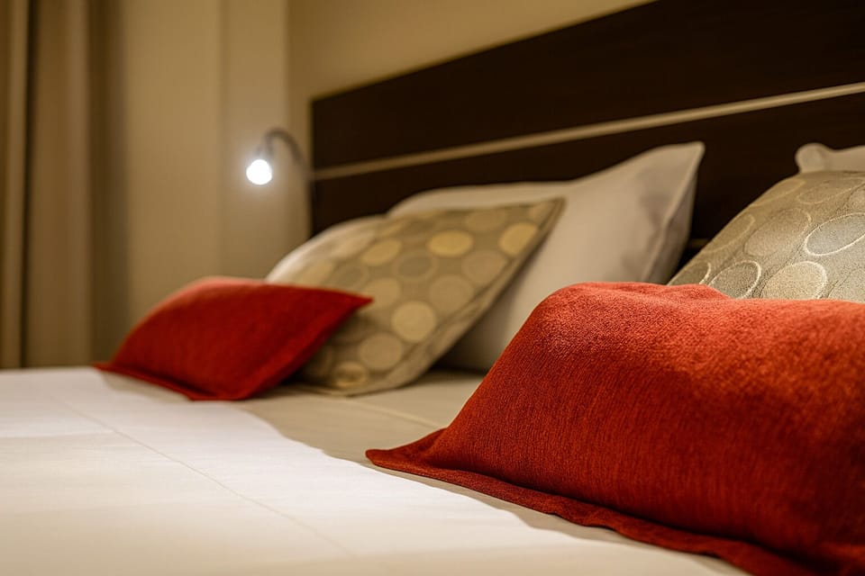 Snuggle into soft pillows and cozy textures for deep rest.