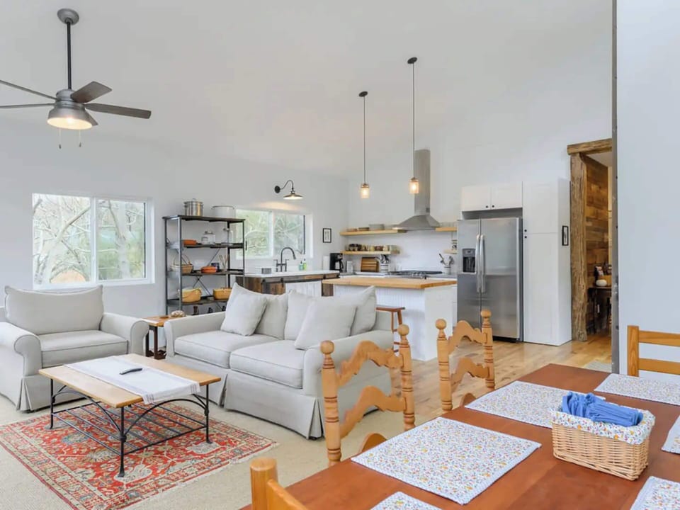 This interior is a testament to the artful balance of modern convenience and timeless charm.