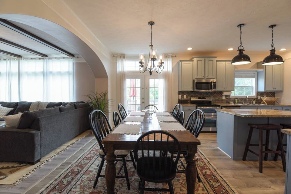 Where living, dining, and kitchen unite in perfect harmony.