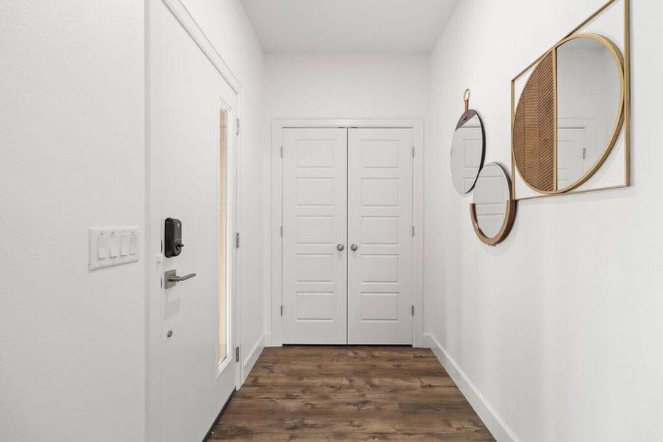 Walkway to the master bedroom.
