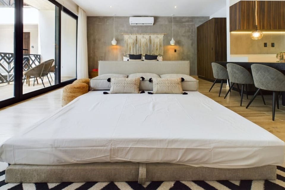 Unwind on our generously sized sofa bed, designed to offer ultimate relaxation and ensure you wake up feeling rejuvenated during your stay.