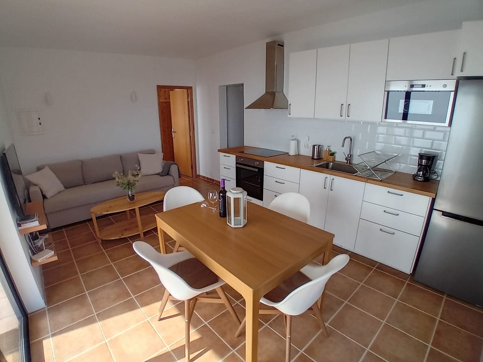 Open space living room and kitchen