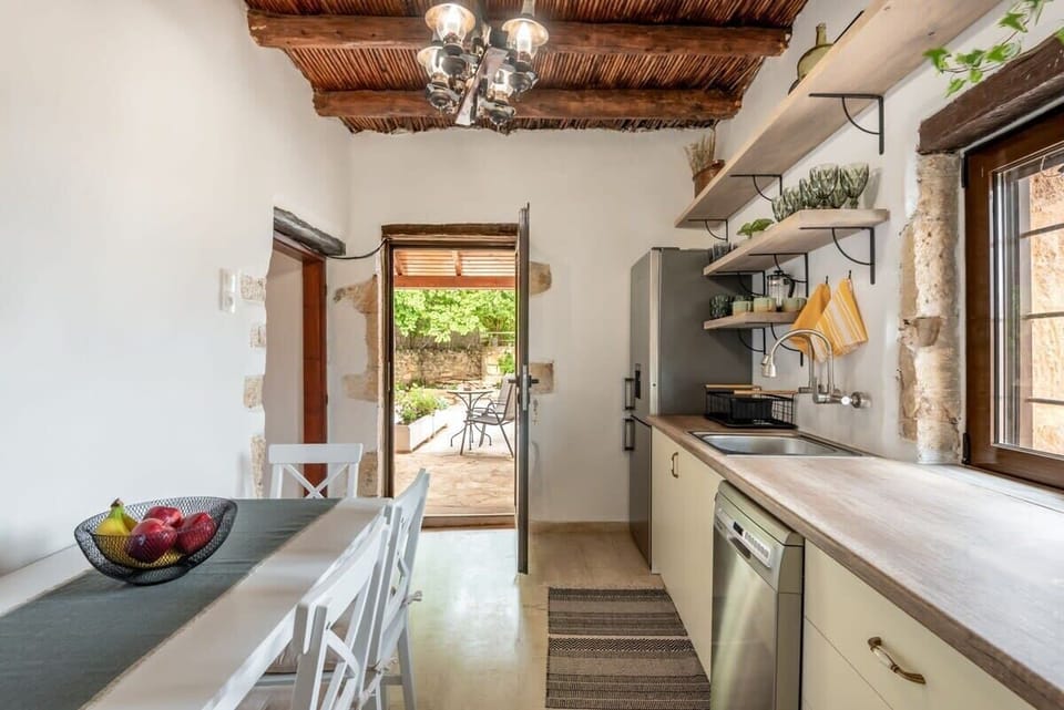 Sun-Filled Kitchen with Dining Table