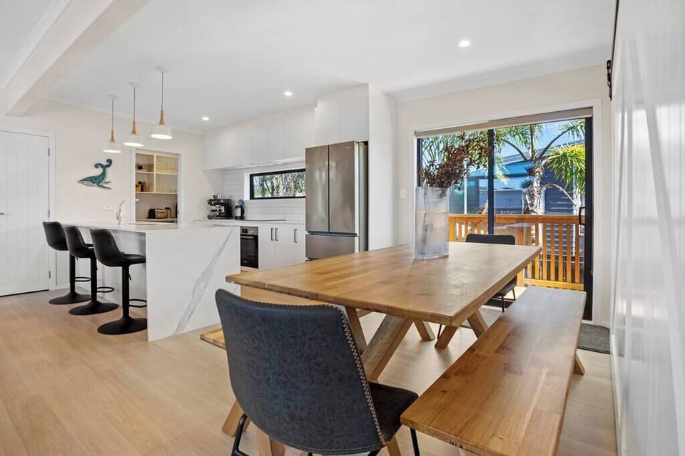 Large dining table.