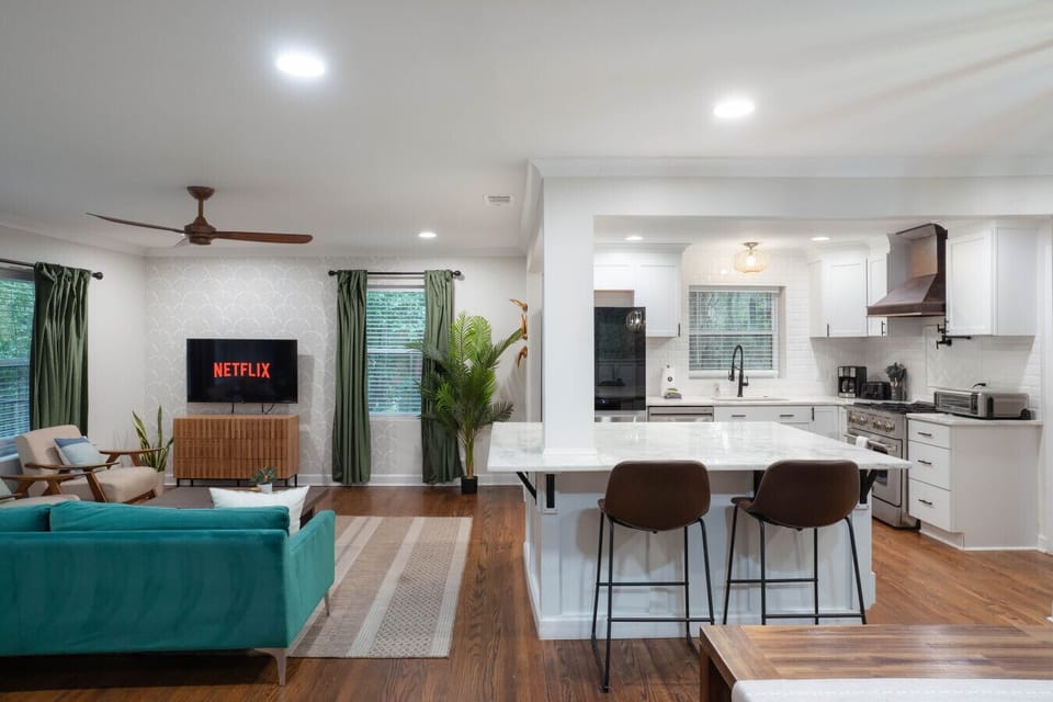 Living Hall + Open Kitchen
