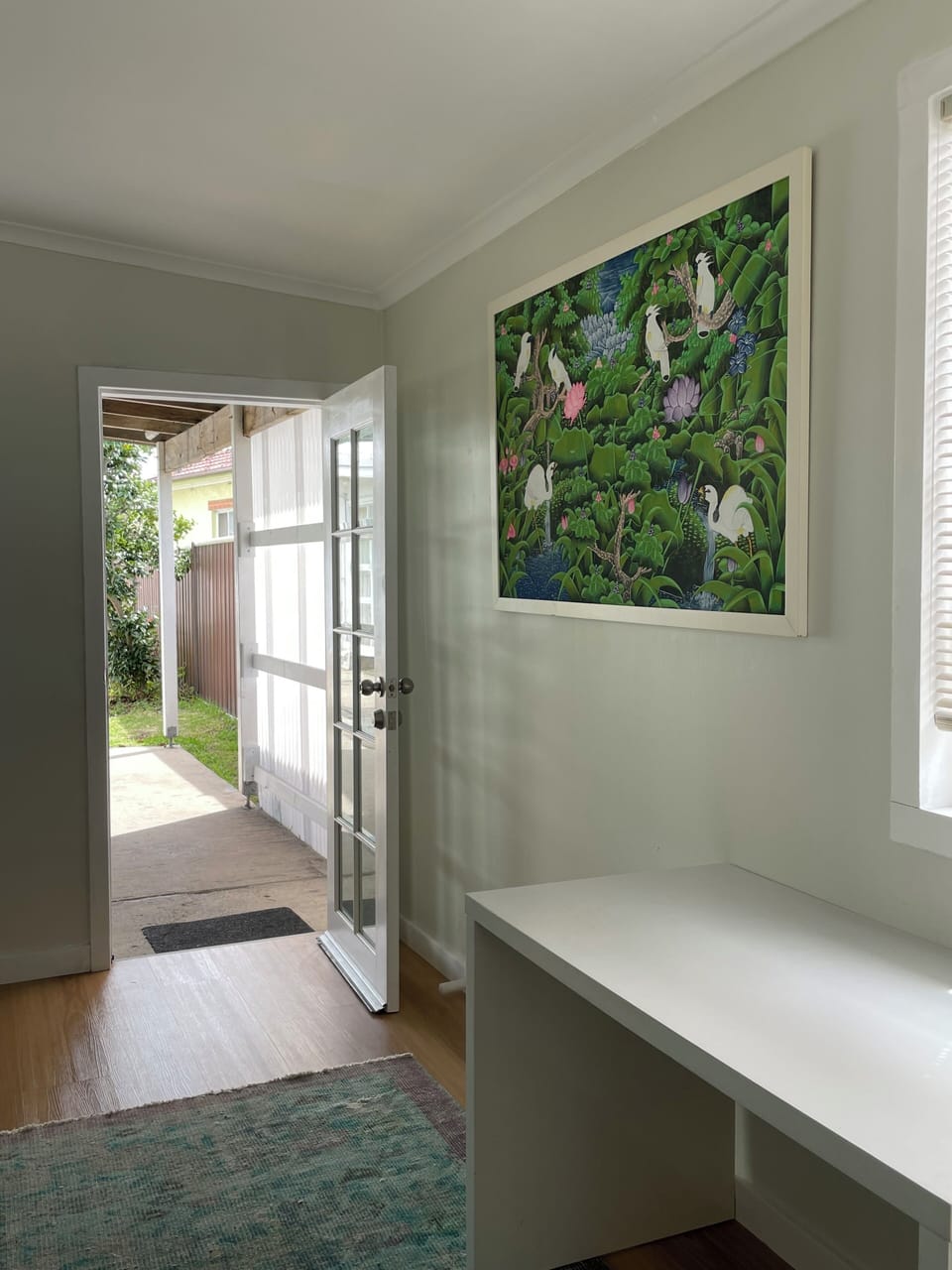 Garden cottage entrance