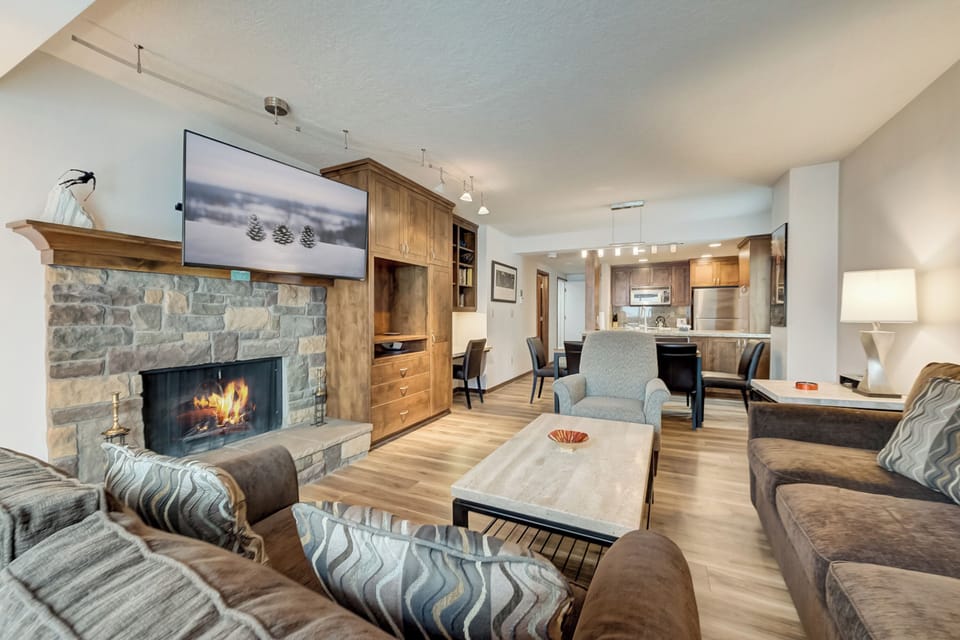Living Room with Fireplace