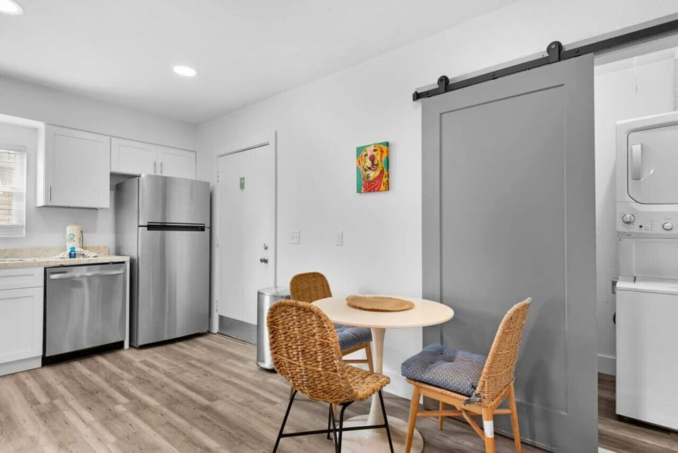 Savor your meal in this beautifully arranged dining area