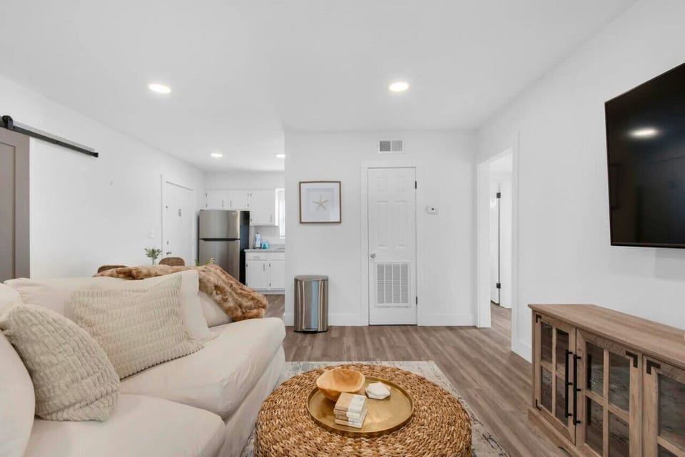 Enjoy the Smart TV in this spacious living space