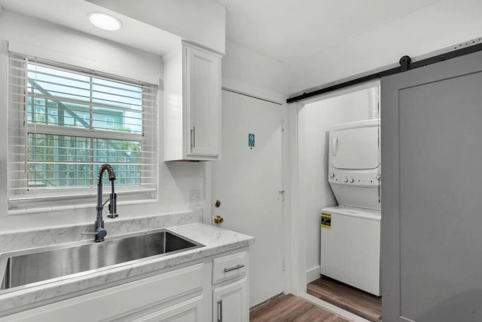 A washer is provided for your convenience