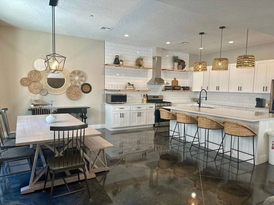 Kitchen and dining room