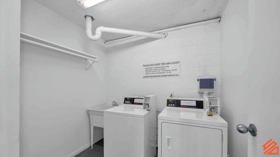 Pack light! We have a washer and dryer for your convenience
