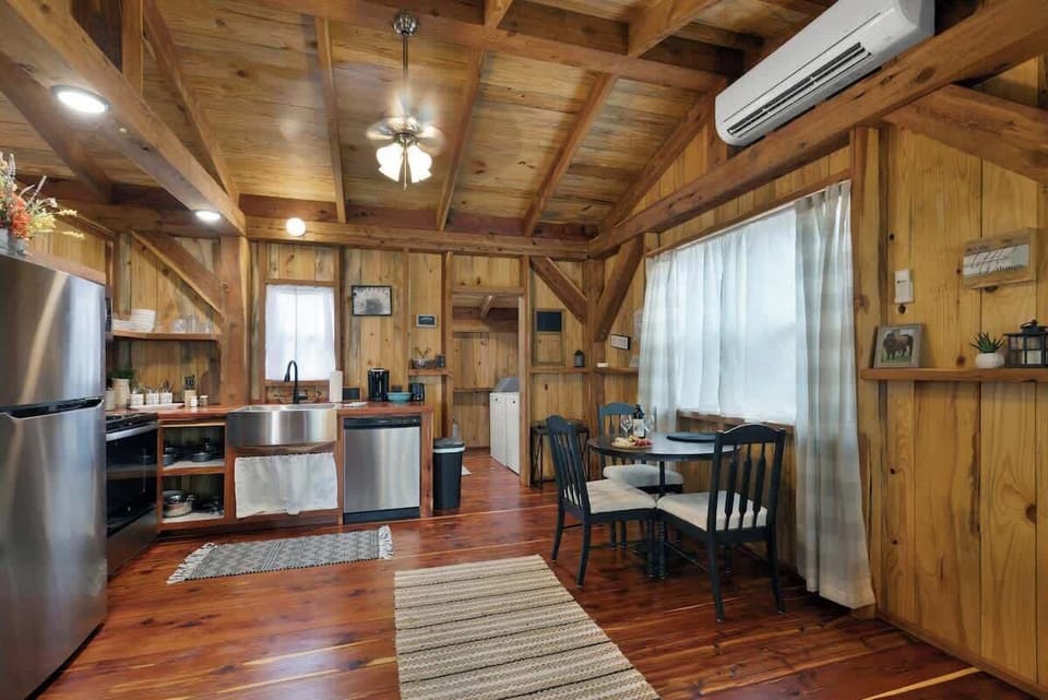 Open concept kitchen area.