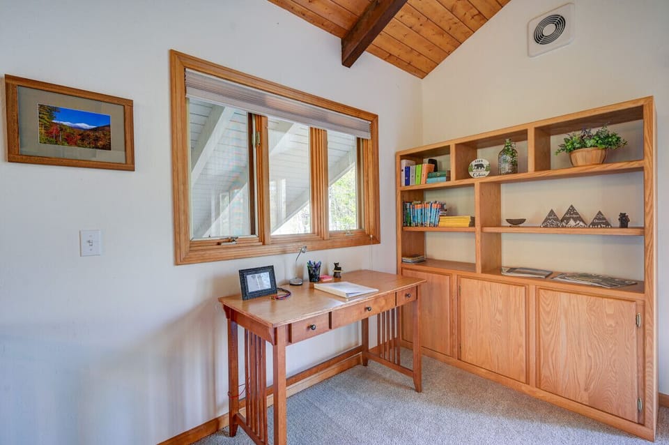 Why work at home when you can work in the mountains with a dedicated work space and strong wifi.