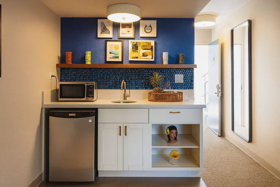 Microwave + Refrigerator