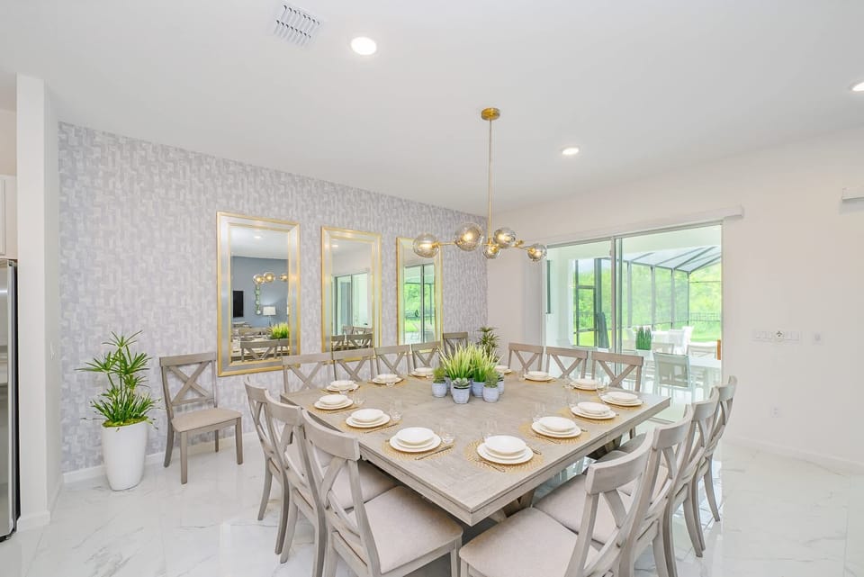 Large Dining Table with Space for 14 People