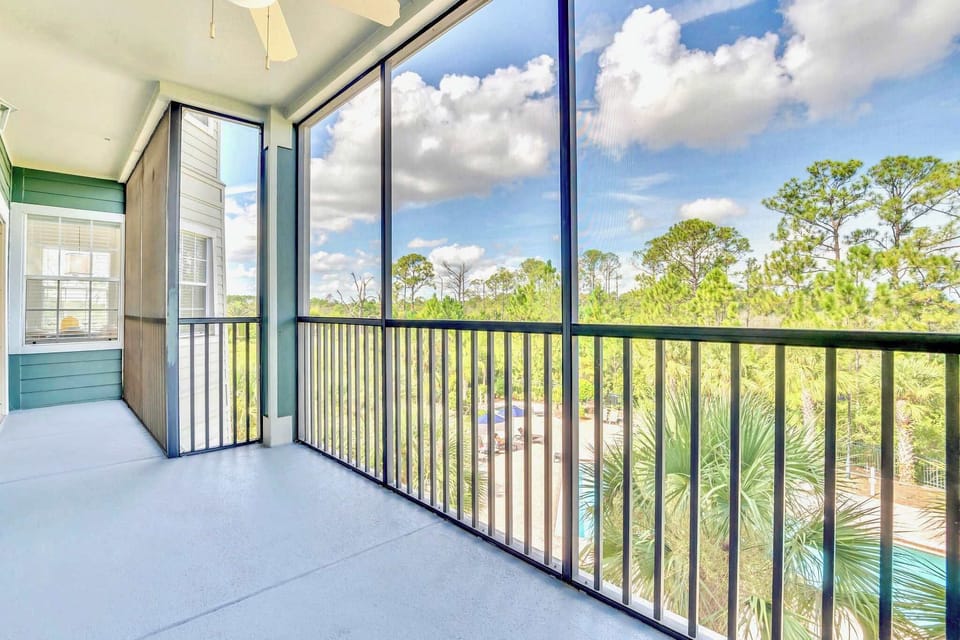 Take in the views while relaxing on the screened in terrace