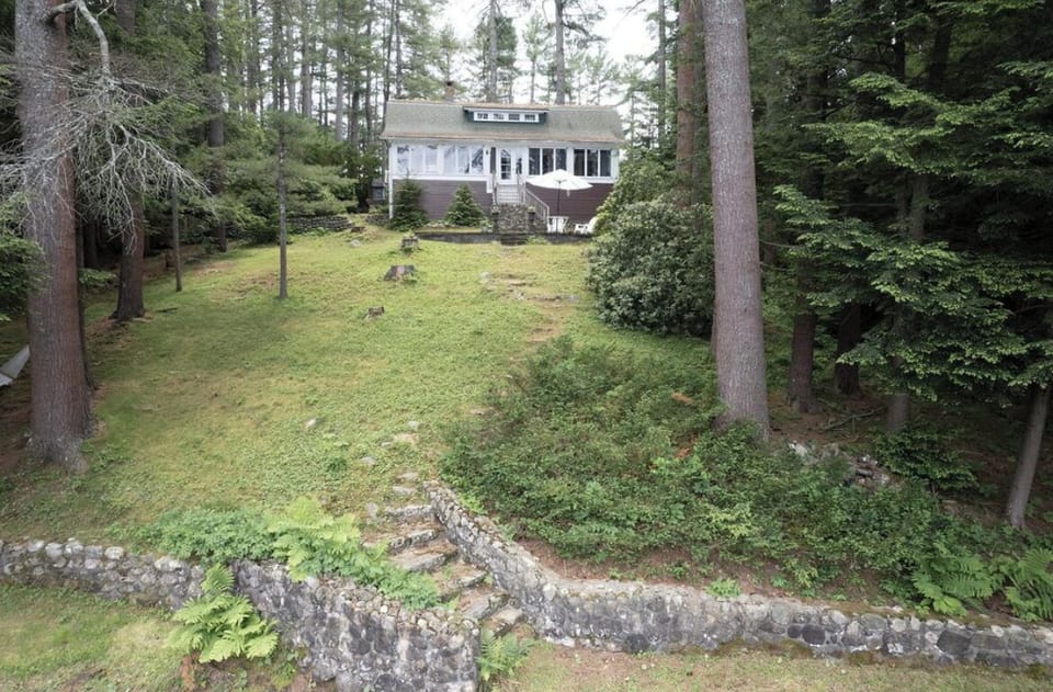 View of the house from lakeside.