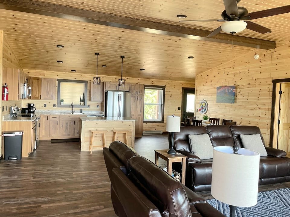 Looking into the kitchen