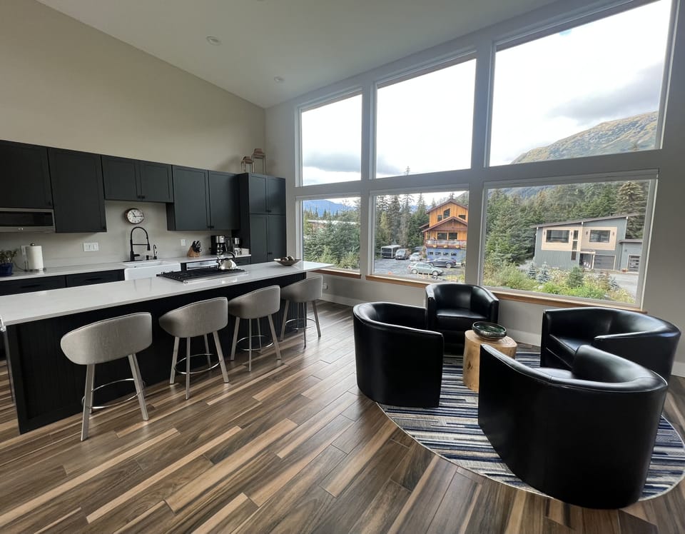 Connect over drinks, snacks, or a friendly game in our new seating area.