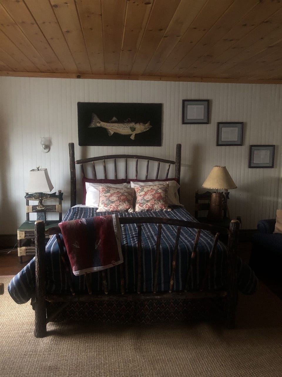 The rustic master bedroom 