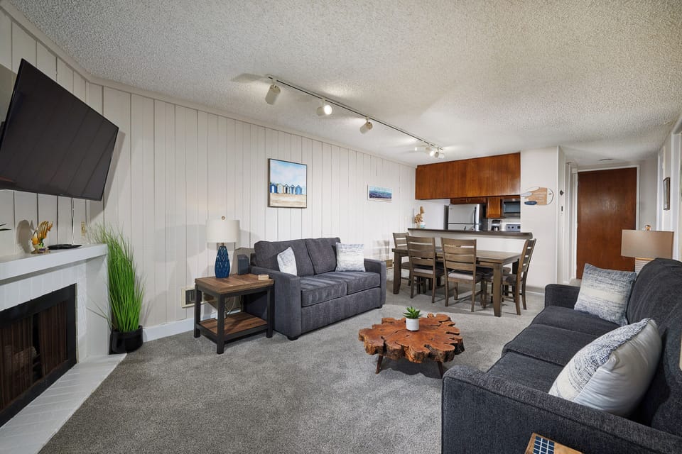 Relax on the comfortable new living room furniture
