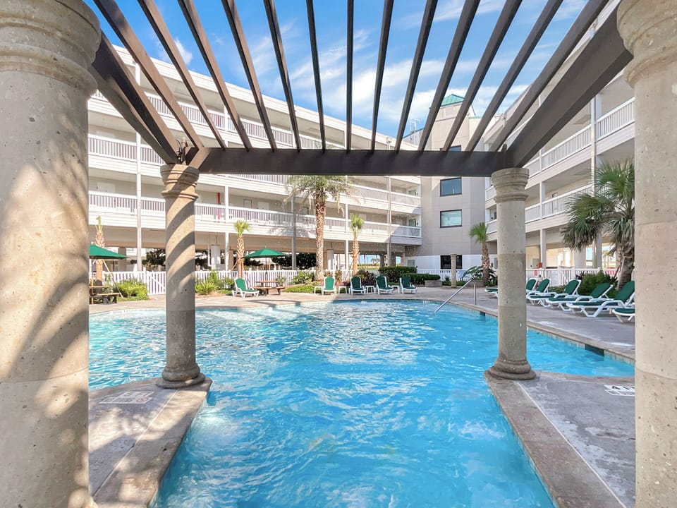 Hide out pool area