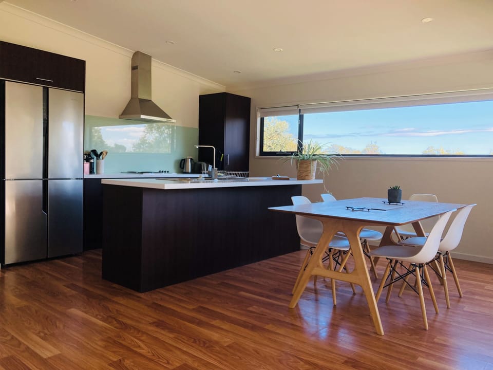 Dining area and kitchen