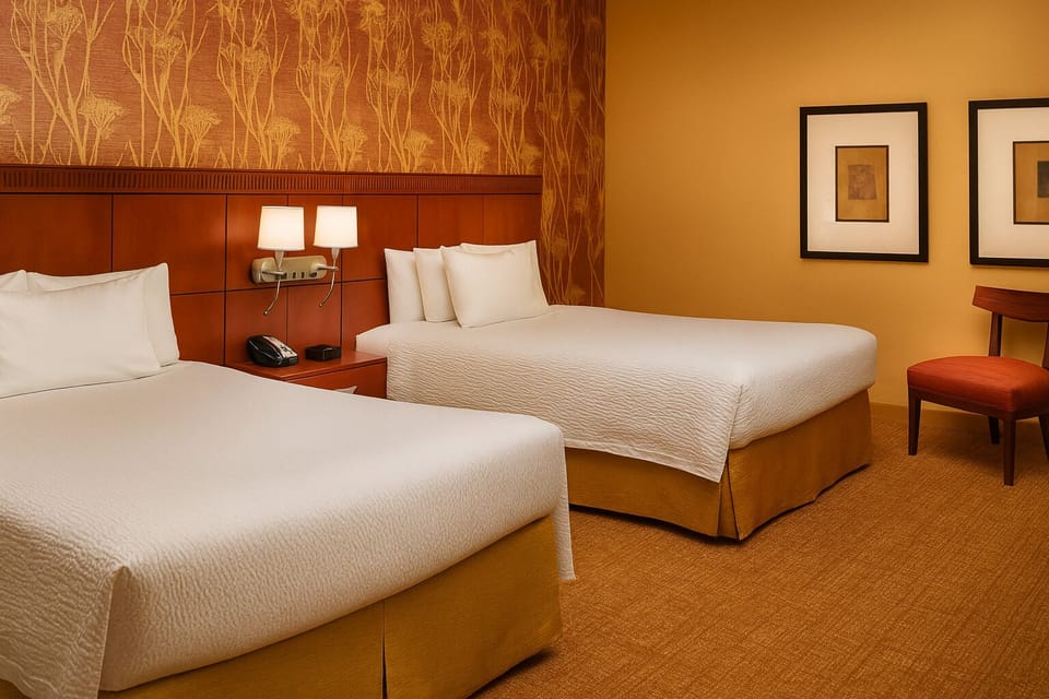 2 Queen sized beds. Exact unit will be assigned upon arrival. Views, colors and decor may vary.