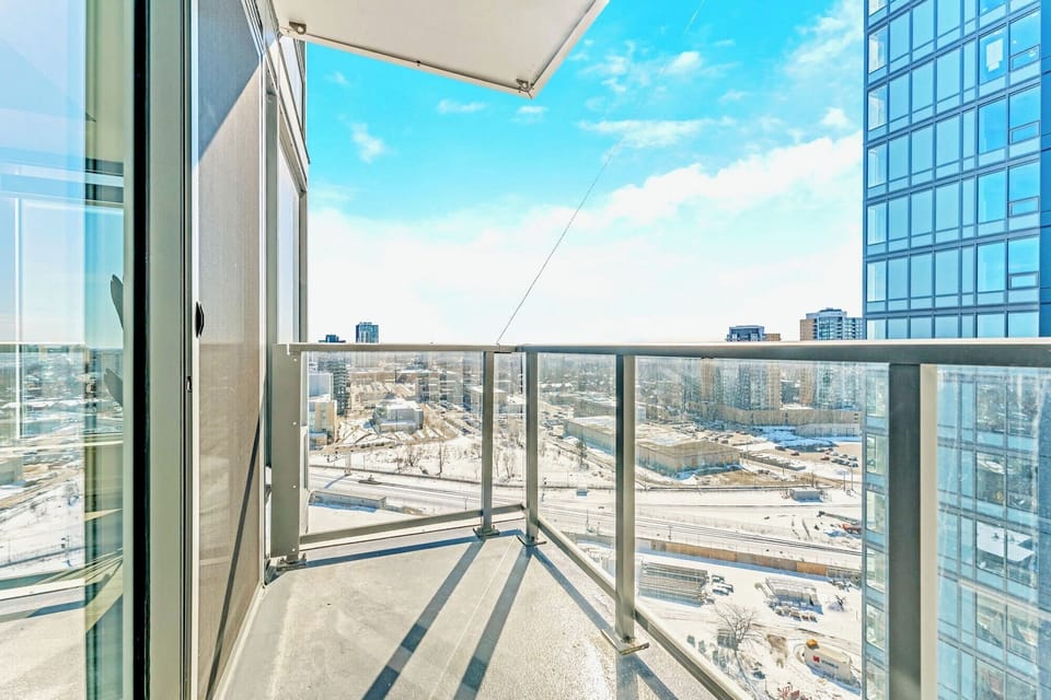 Private Patio Balcony with City Views