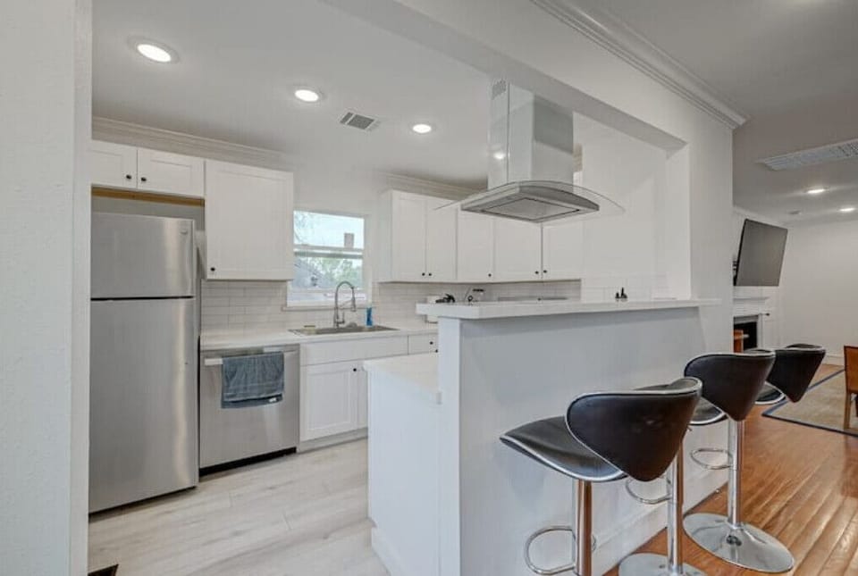 Kitchen. All new stainless steel appliances as of Spring 2023.